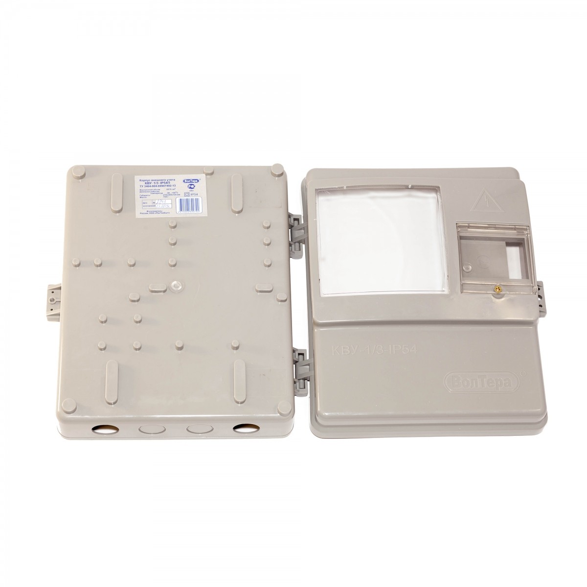 Корпус внешнего учета КВУ-1/3-IP54П (с плоским дном) Корпус внешнего учета КВУ-1/3-IP54П (с плоским дном)