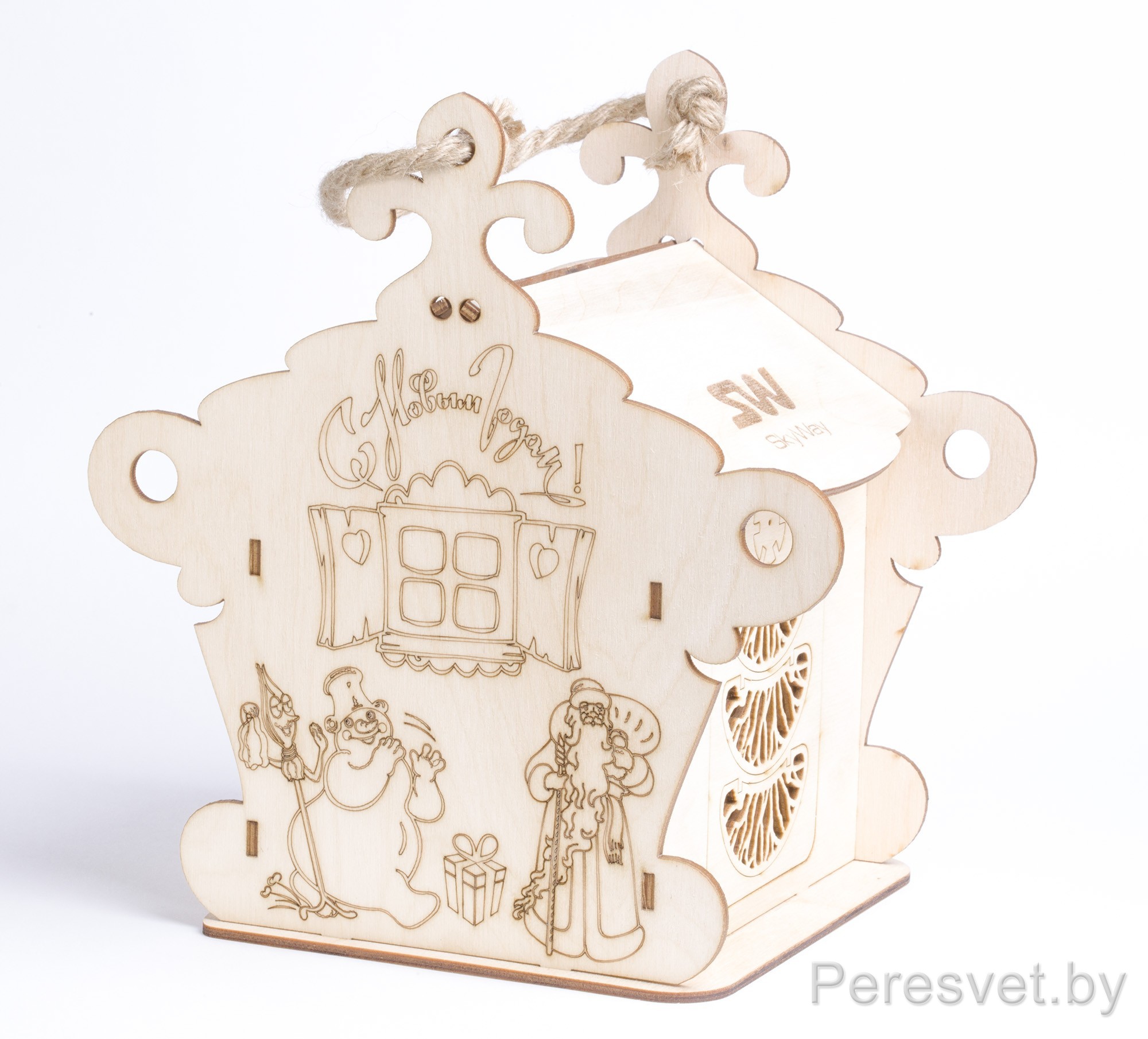 новогодняя упаковка 2022, купить новогоднюю упаковку, упаковка для новогодних подарков купить, новогодняя упаковка оптом, упаковка для новогодних подарков 2022, деревянная упаковка, упаковка для конфет, упаковка коробки конфет, новогодняя упаковка Сундук новогодний деревянный Теремок для конфет с игрушкой на peresvet.by