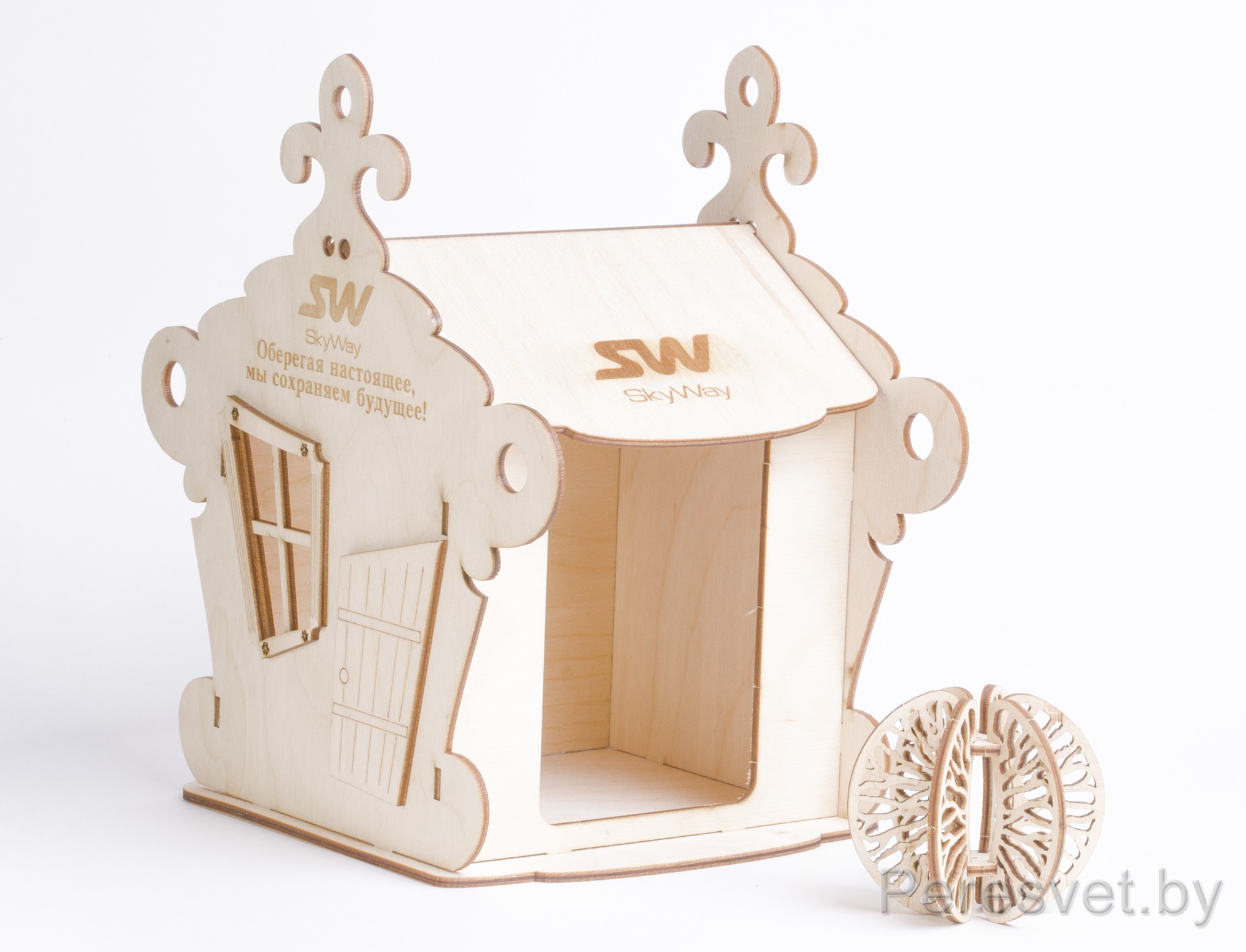 новогодняя упаковка 2022, купить новогоднюю упаковку, упаковка для новогодних подарков купить, новогодняя упаковка оптом, упаковка для новогодних подарков 2022, деревянная упаковка, упаковка для конфет, упаковка коробки конфет, новогодняя упаковка Сундук новогодний деревянный Теремок для конфет с игрушкой на peresvet.by