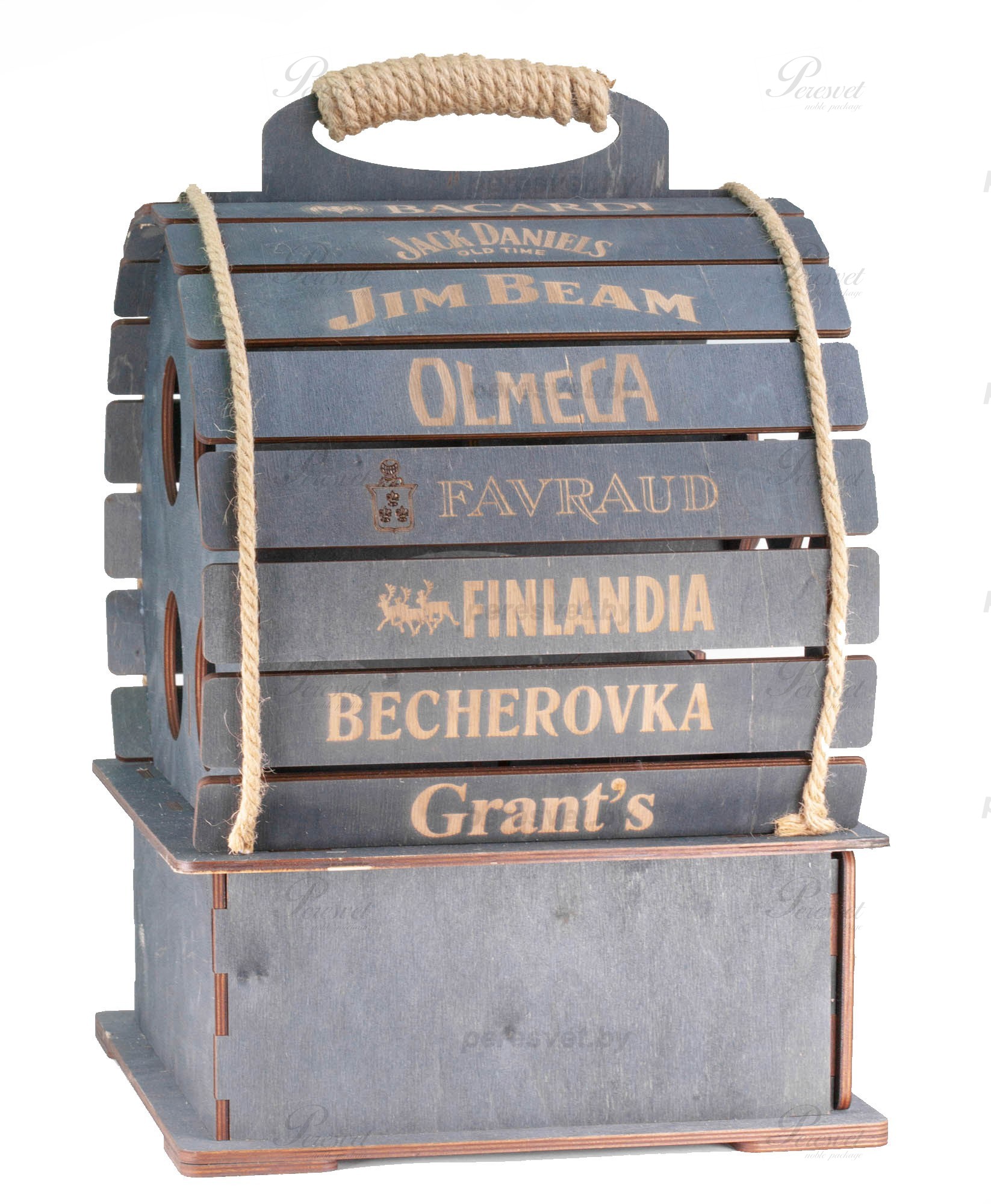 камни для виски, бар, мини бар, переносной бар, собственное производство, нанесение логотипа, карельский ледник, подарочная бочка, изделие из дерева, деревянная бочка, деревянный бар, баз из дерева, бар с собой, хранение бутылок Переносной мини бар Диоген Элит темное дерево с гравировкой с камнями для виски на peresvet.by