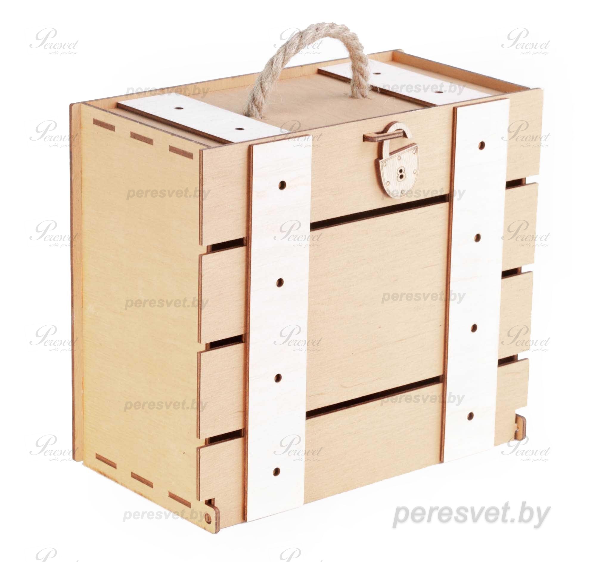 новогодняя упаковка, купить новогоднюю упаковку, упаковка для новогодних подарков купить, новогодняя упаковка оптом, упаковка для новогодних подарков футляр, деревянная упаковка, упаковка для конфет, упаковка коробки конфет, упаковка футляр Новогодняя упаковка Чемодан Светлый на peresvet.by