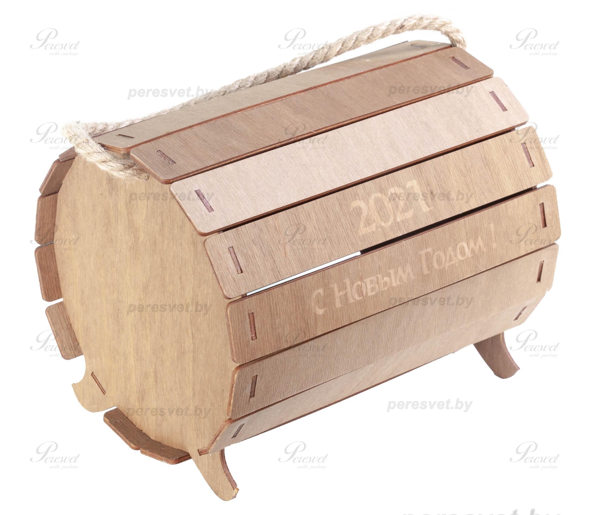 новогодняя упаковка 2022, купить новогоднюю упаковку, упаковка для новогодних подарков купить, новогодняя упаковка оптом, упаковка для новогодних подарков 2022, деревянная упаковка, упаковка для конфет, упаковка коробки конфет, новогодняя упаковка, Боченок новогодний деревянный с гравировкой на peresvet.by