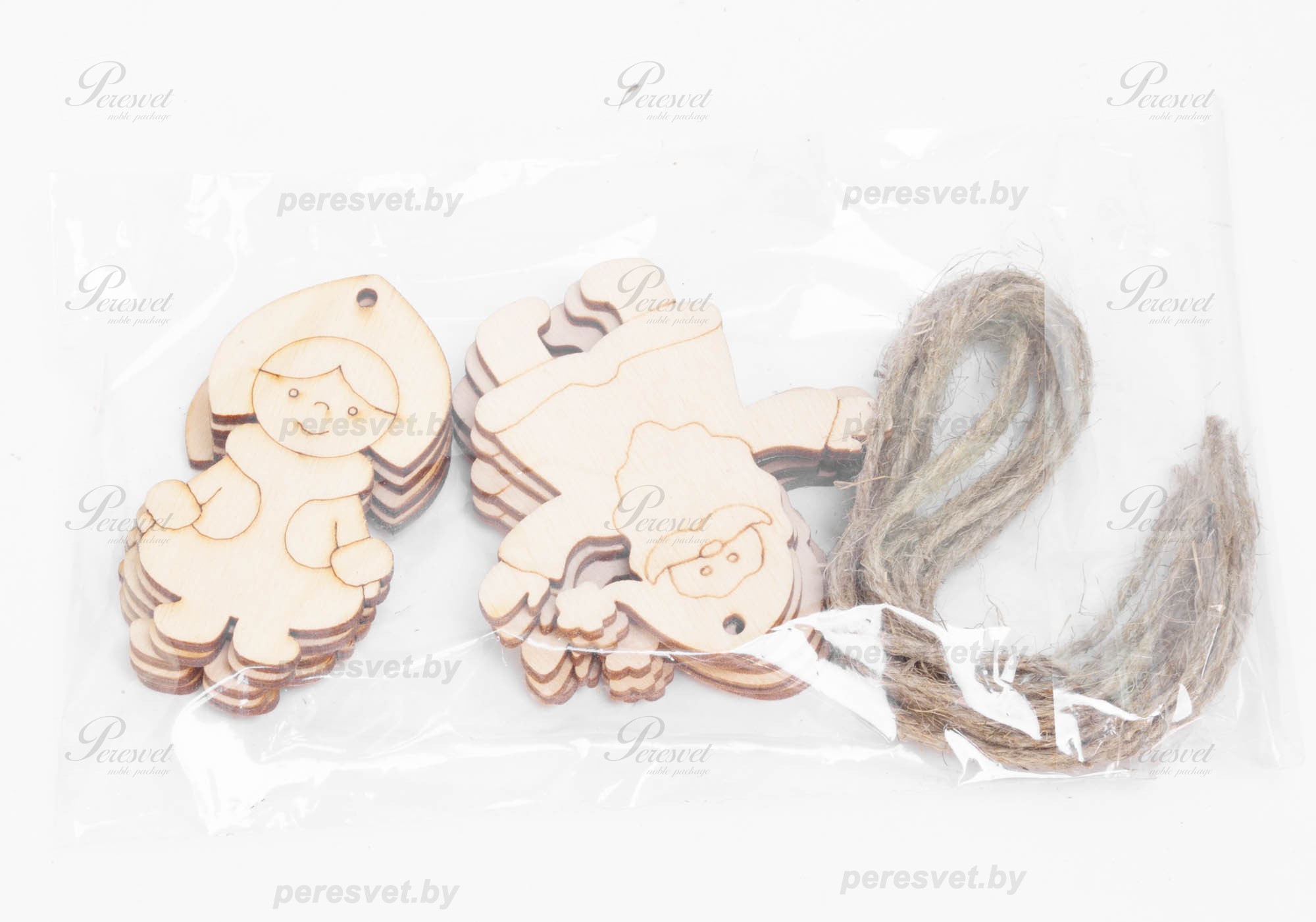 новый год, снежинки, снежинка деревянная, снежинка новогодняя, снежинка на ёлку, новогоднее украшение, украшение на елку, шарики на елку, елочные игрушки Набор новогодних снежинок Дед мороз и снегурочка на peresvet.by