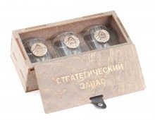 Подарочный набор для мужчин Стратегический запас №1-6 с элементами бронзы на peresvet.by
