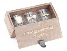 Подарочный набор для мужчин Стратегический запас №1-3 с элементами бронзы на peresvet.by